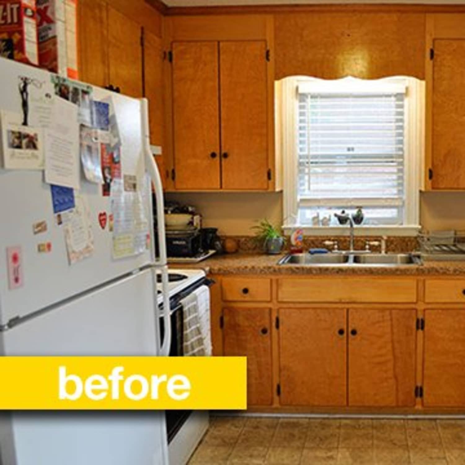 Kitchen Before After A Super Budget Kitchen Makeover For 500 Kitchn