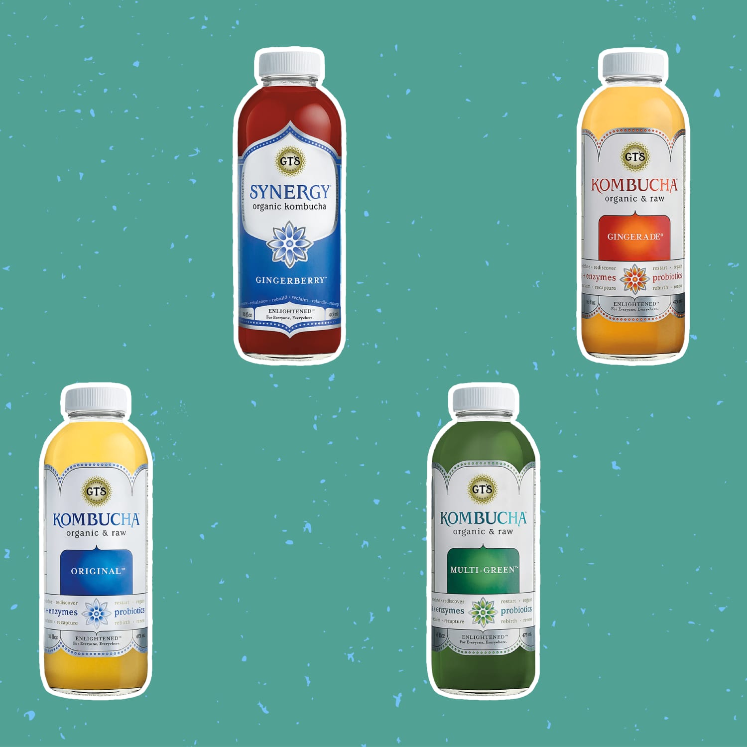 Gts kombucha label