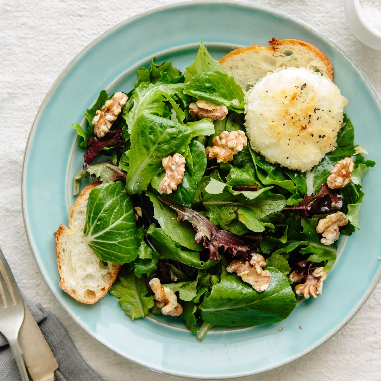 Recipe Alice Waters Baked Goat Cheese With Spring Lettuce Salad