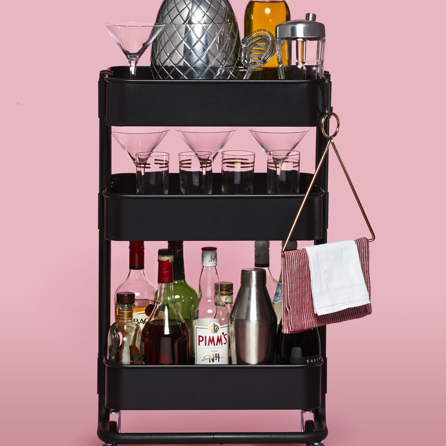 The IKEA RSKOG Cart as Home Bar | The Kitchn