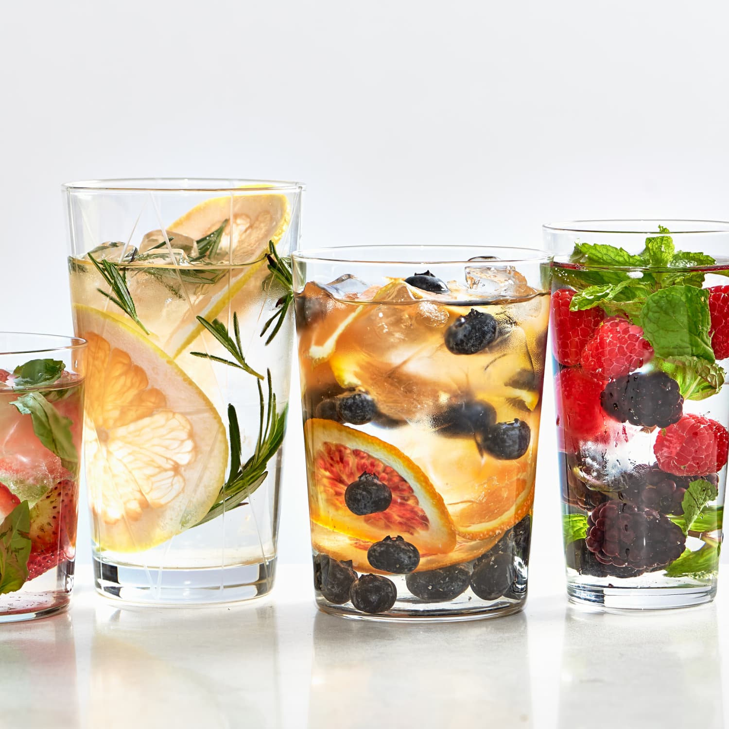 Fruit and herb infused water. - writes4foodwrites4food