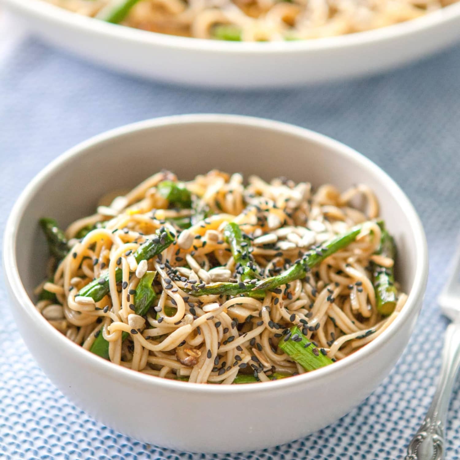 Recipe Miso Roasted Asparagus Soba Noodle Salad Kitchn