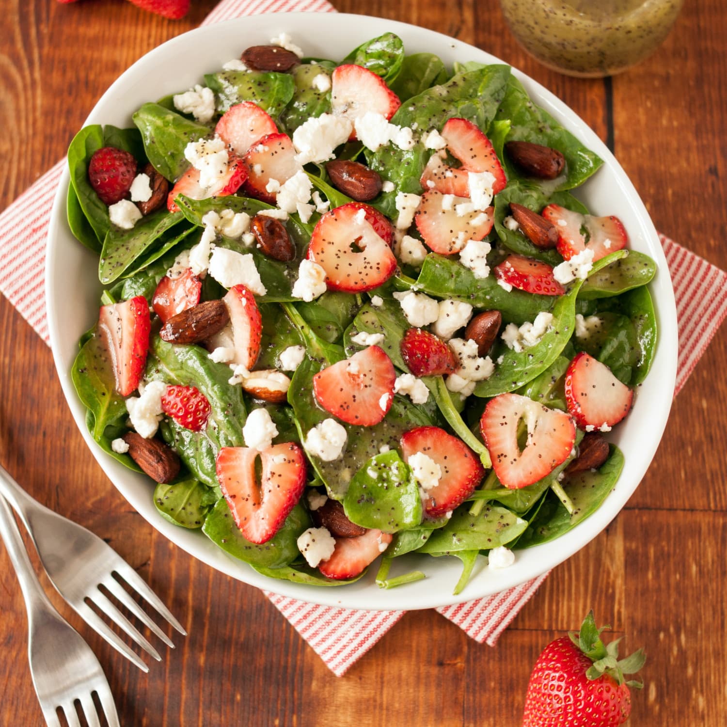 Spinach Strawberry Salad With Poppy Seed Dressing Recipe Kitchn