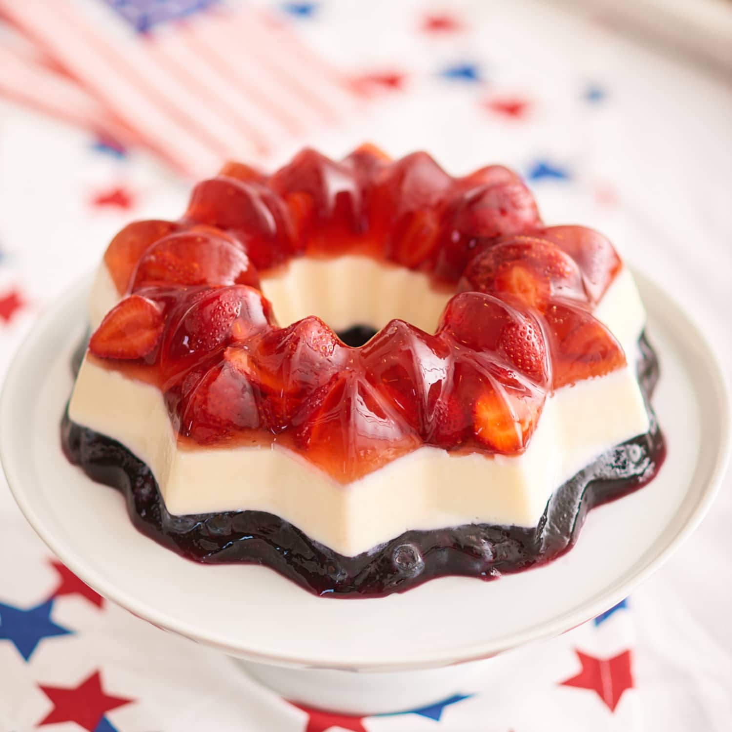 Red, White and Blue Jello Salad - Cupcake Diaries