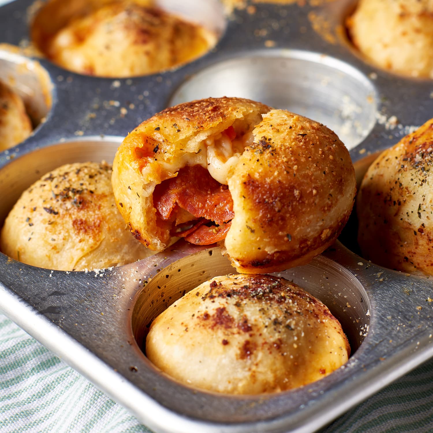 Muffin Tin Pizza Bombs Kitchn I fried them in a hot skillet. muffin tin pizza bombs