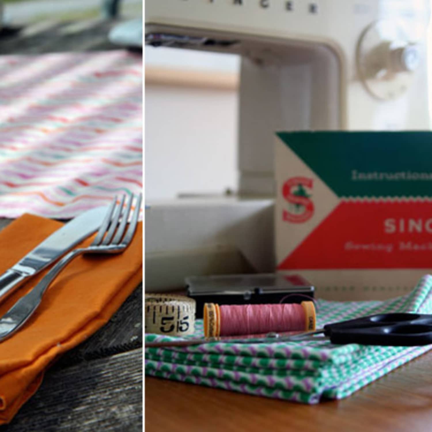 How To Sew Napkins And A Table Runner Kitchn