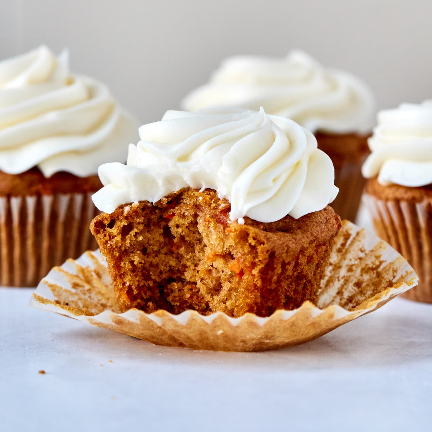 Easy Carrot Cake Cupcakes With Cream Cheese Frosting Kitchn