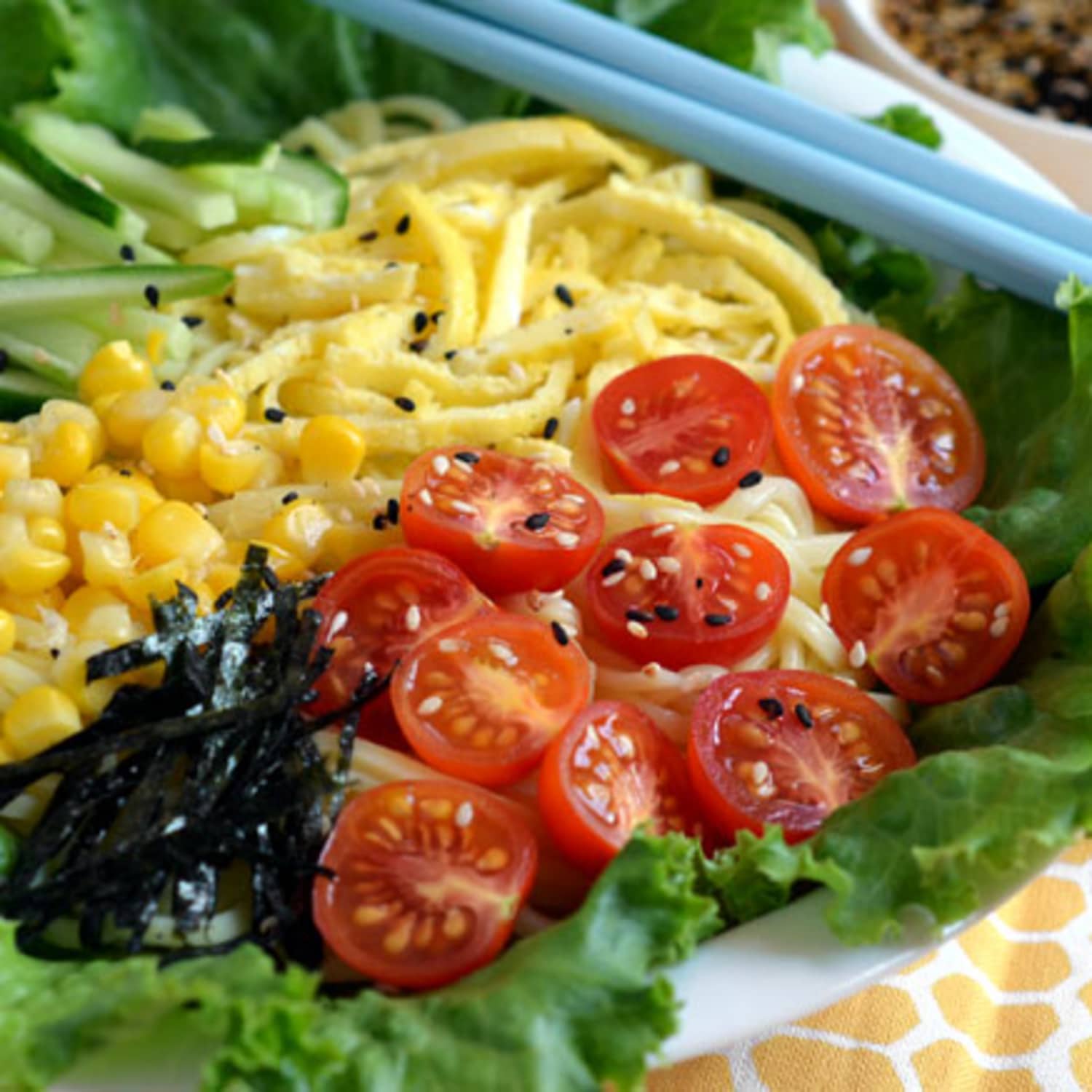 Recipe Japanese Cold Noodle Salad Hiyashi Chuka Kitchn