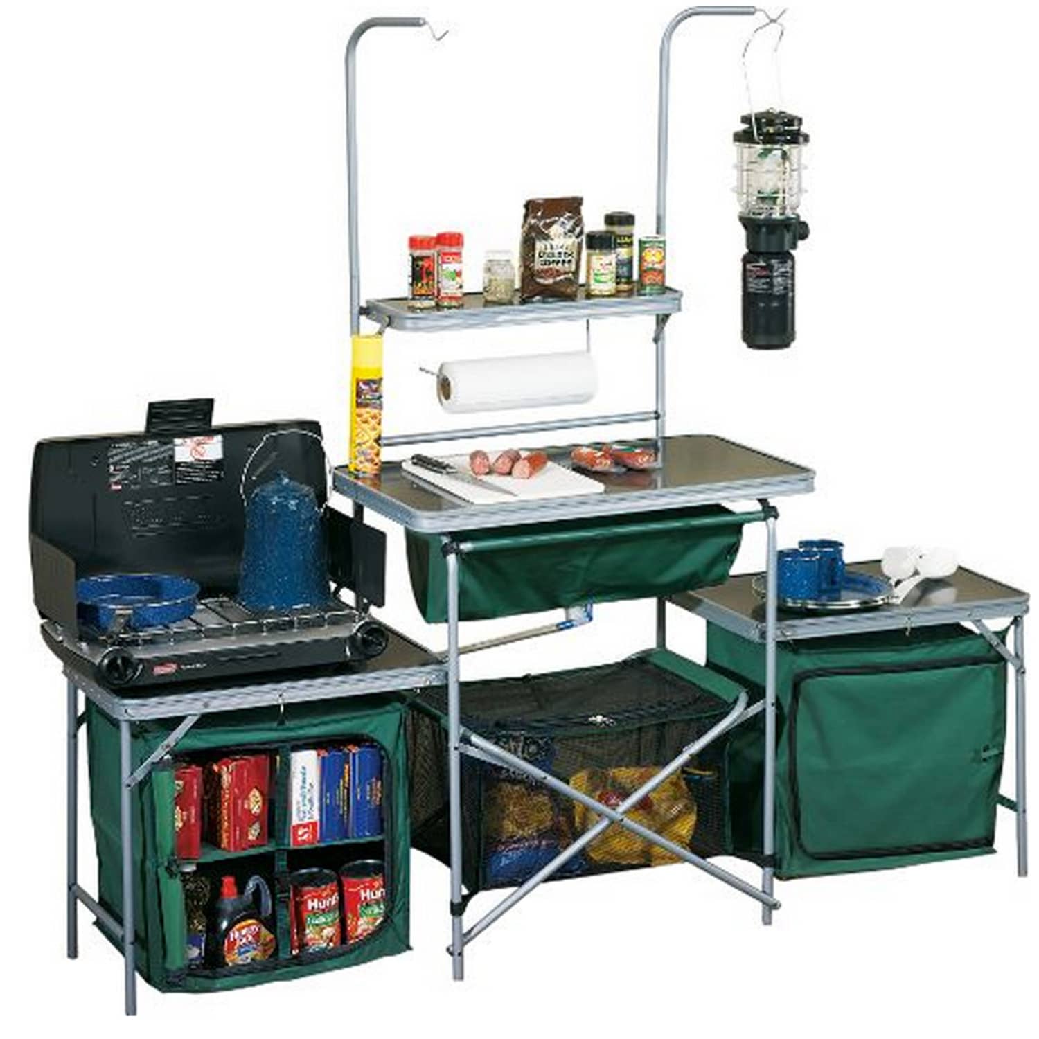 Portable Camp Kitchen and Sink Table