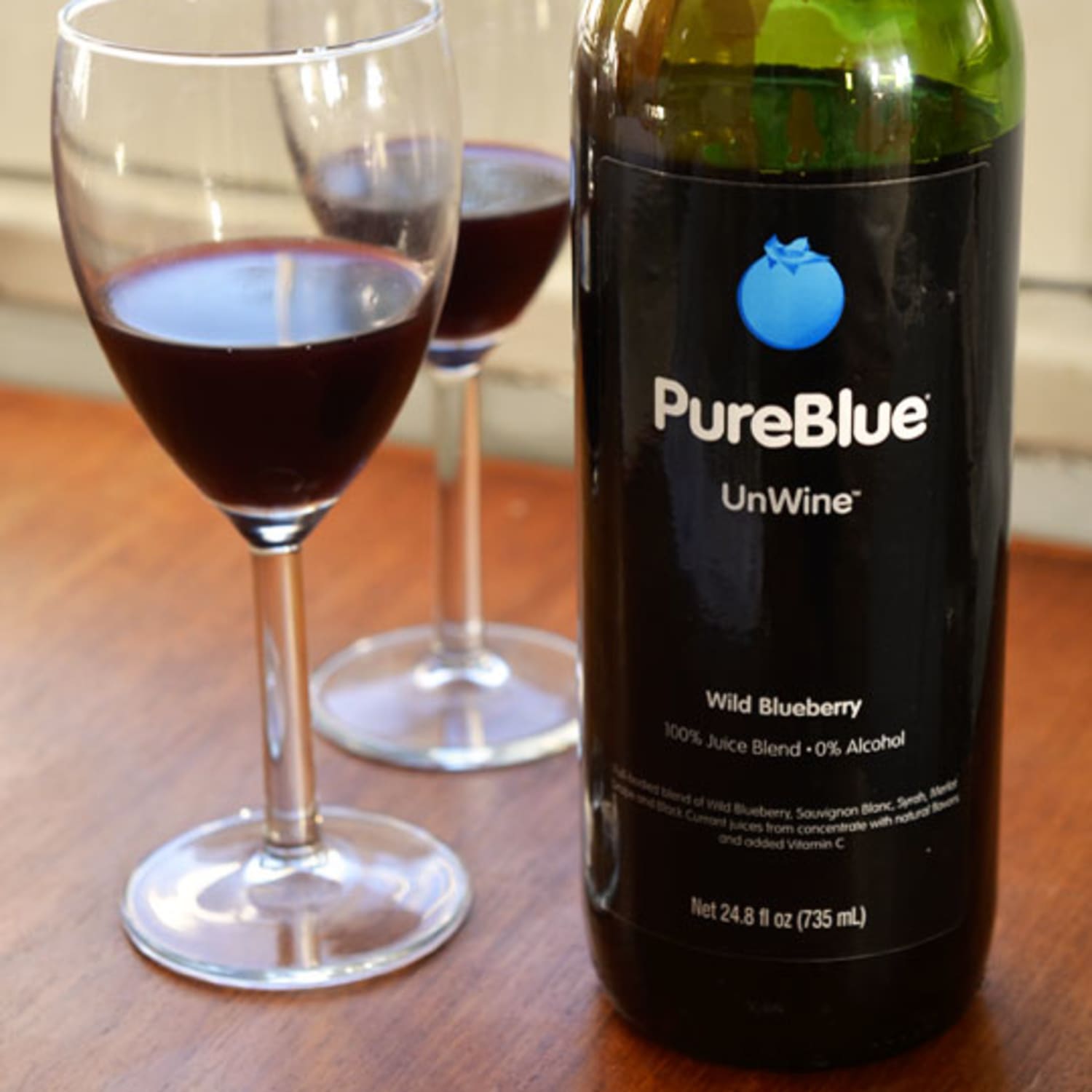 Pureblue Unwine With Wild Blueberry A Non Alcoholic Wine Substitute Kitchn