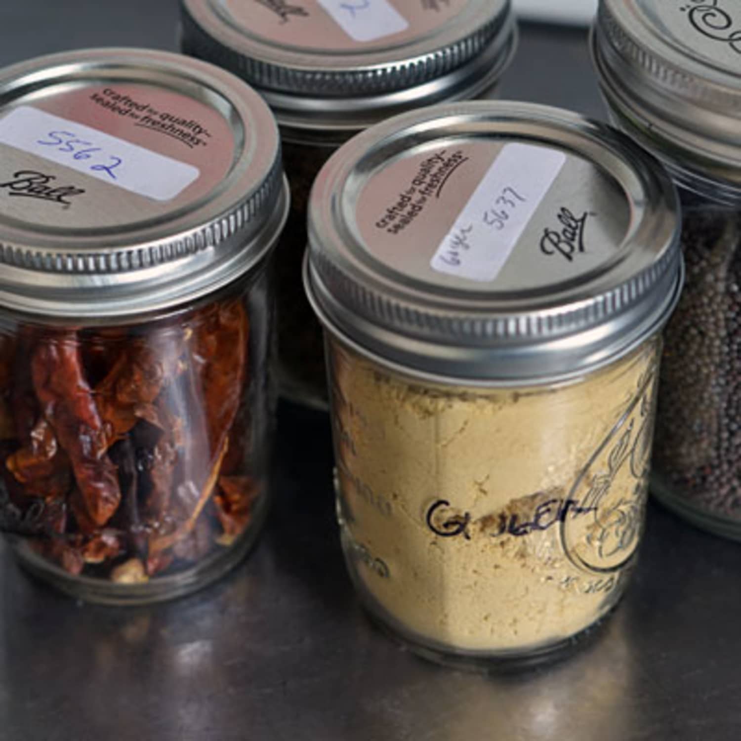 jars to store spices