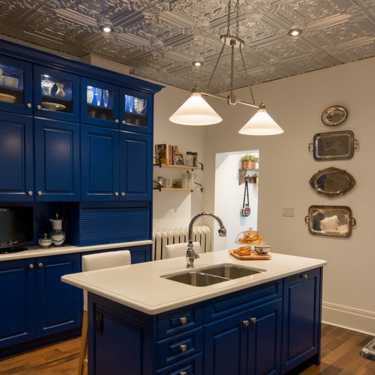 8 Shining Examples of Tin Tiles in the Kitchen | Kitchn