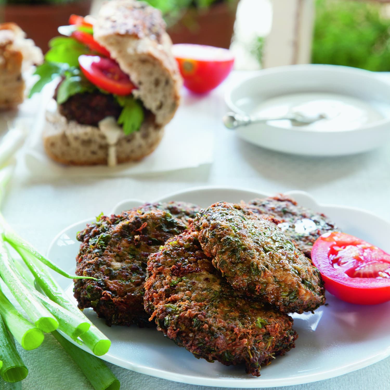 Recipe Syrian Herb And Meat Latkes Ijeh B Lahmeh Kitchn