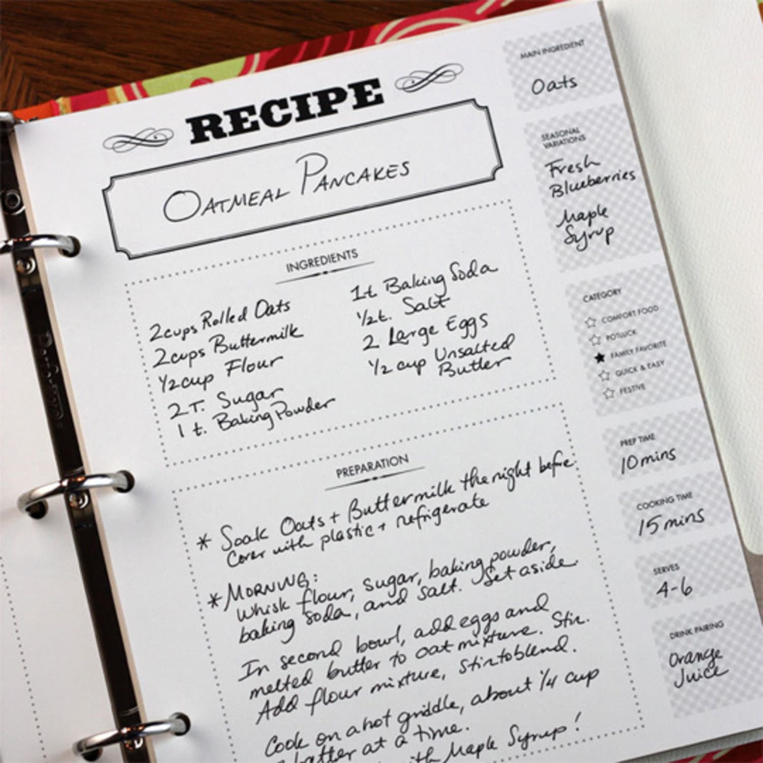 How to Create a Family Recipe Book - Picture This Organized