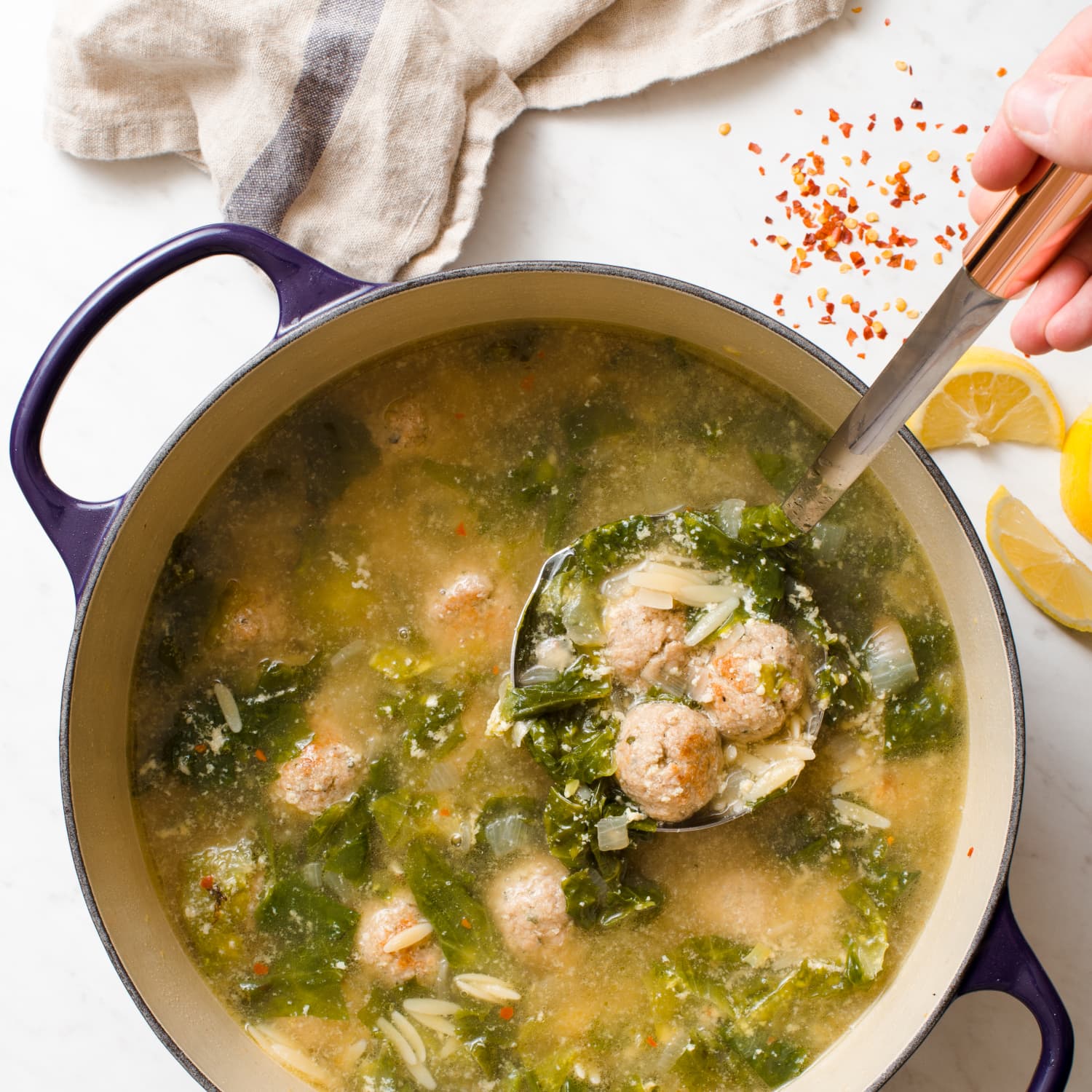 Italian Wedding Soup Recipe with Little Meatballs - Christina's Cucina