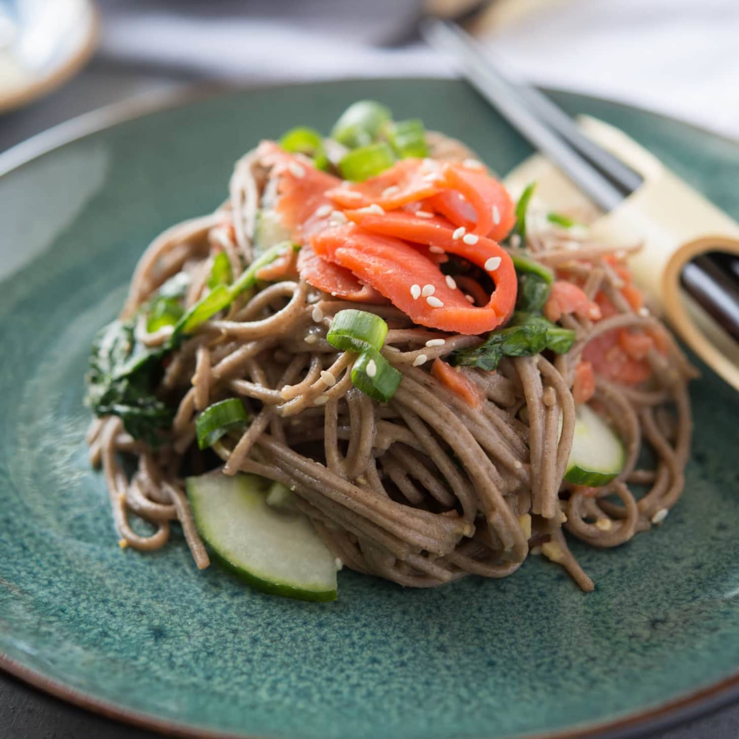 Recipe Smoked Salmon Soba Noodle Salad Kitchn