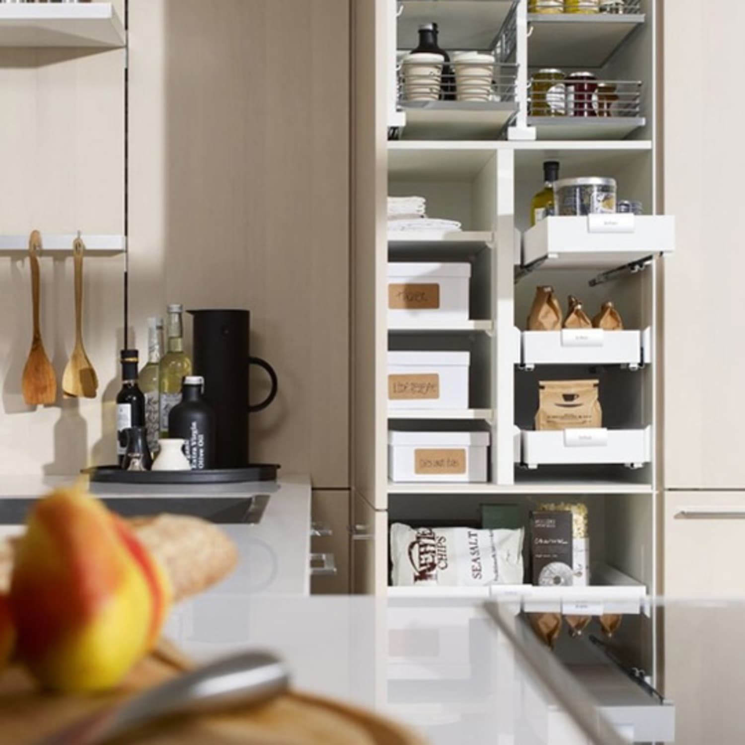 Solid-Bottom Pull-Out Drawer  Inside cabinets, Pull out kitchen