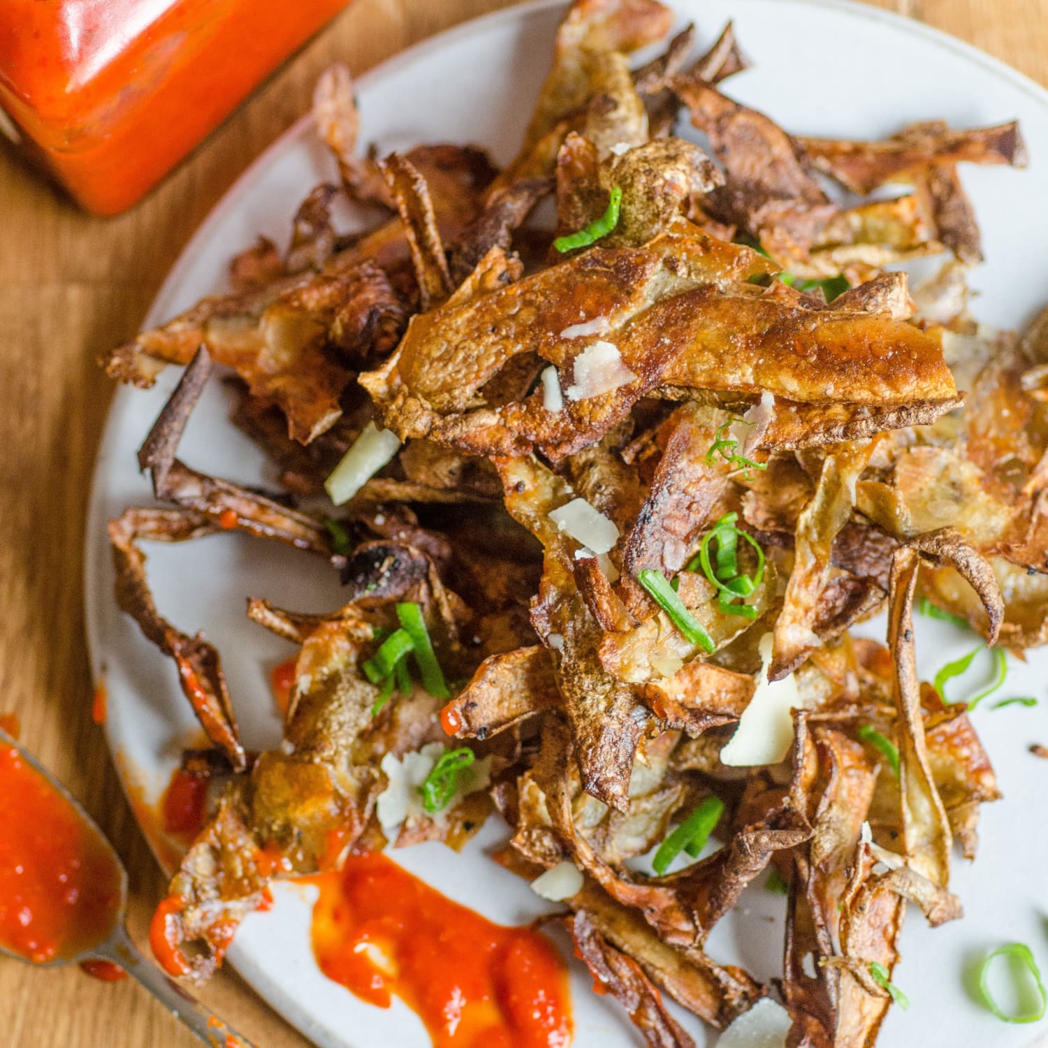 Peel potatoes in advance