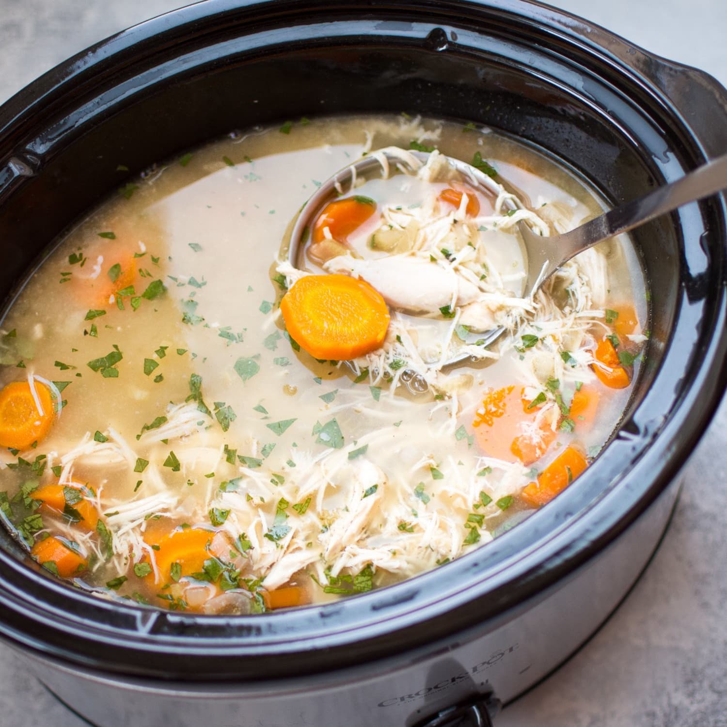 Lemon Chicken Orzo Soup Slow Cooker Make This Slow Cooker Chicken Orzo Soup Asap Kitchn
