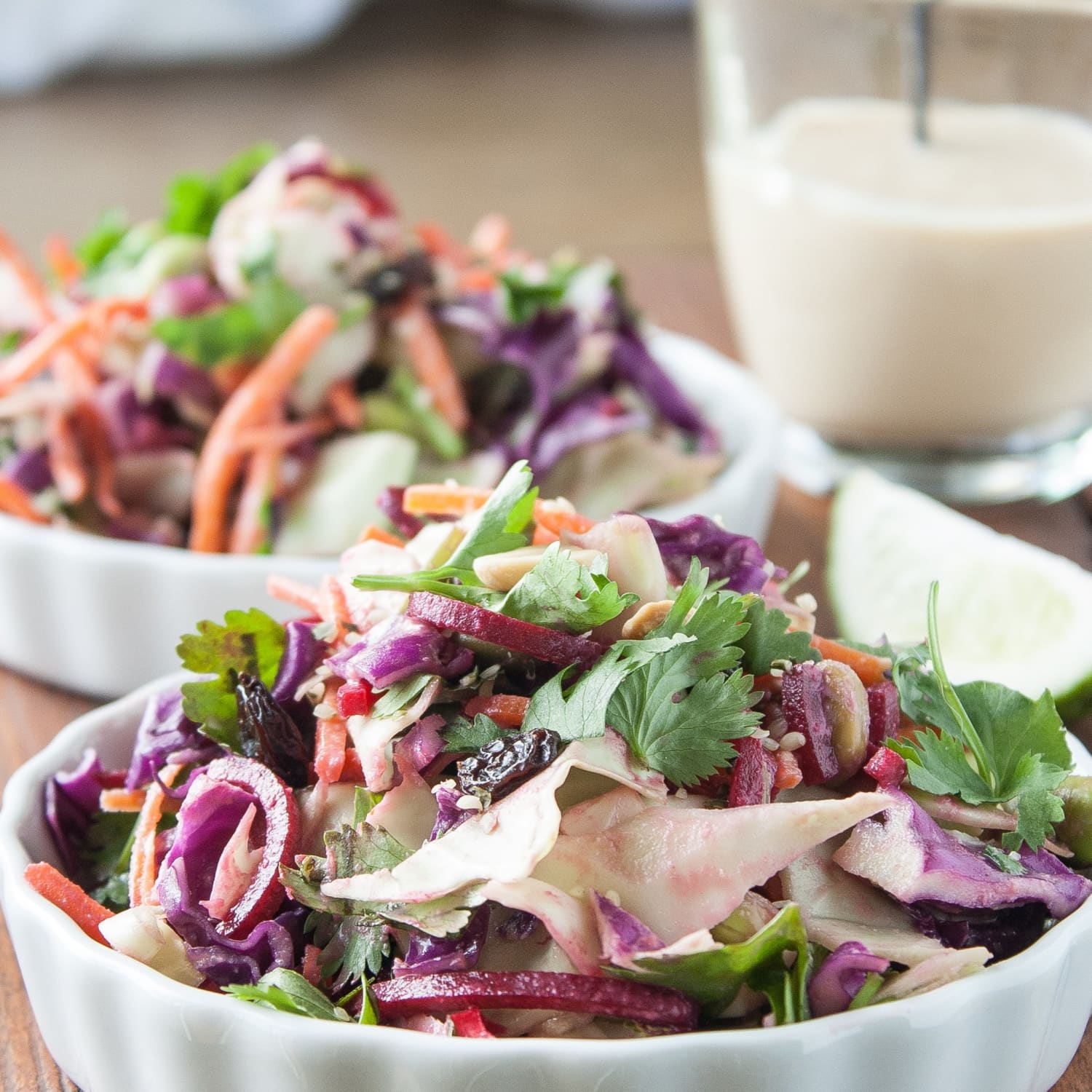 Recipe Cabbage Slaw With Ginger Tahini Dressing Kitchn