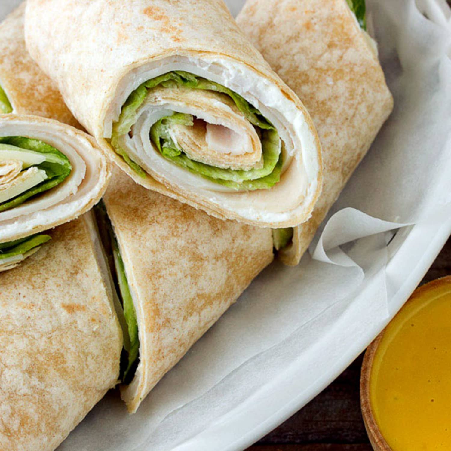 Snack Recipe: Turkey Wraps with Honey Mustard Dip