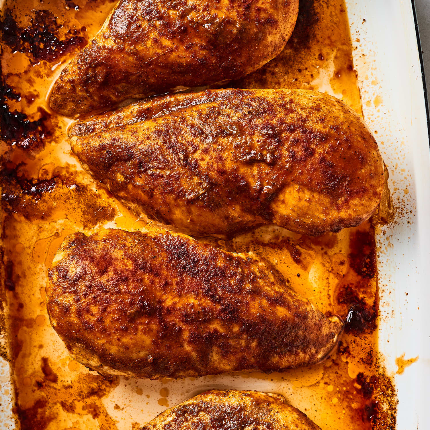 Easy Baked Cajun Chicken Kitchn Add the chicken stock and when it has thickened up add the cream. 3 ingredient oven baked cajun chicken breasts