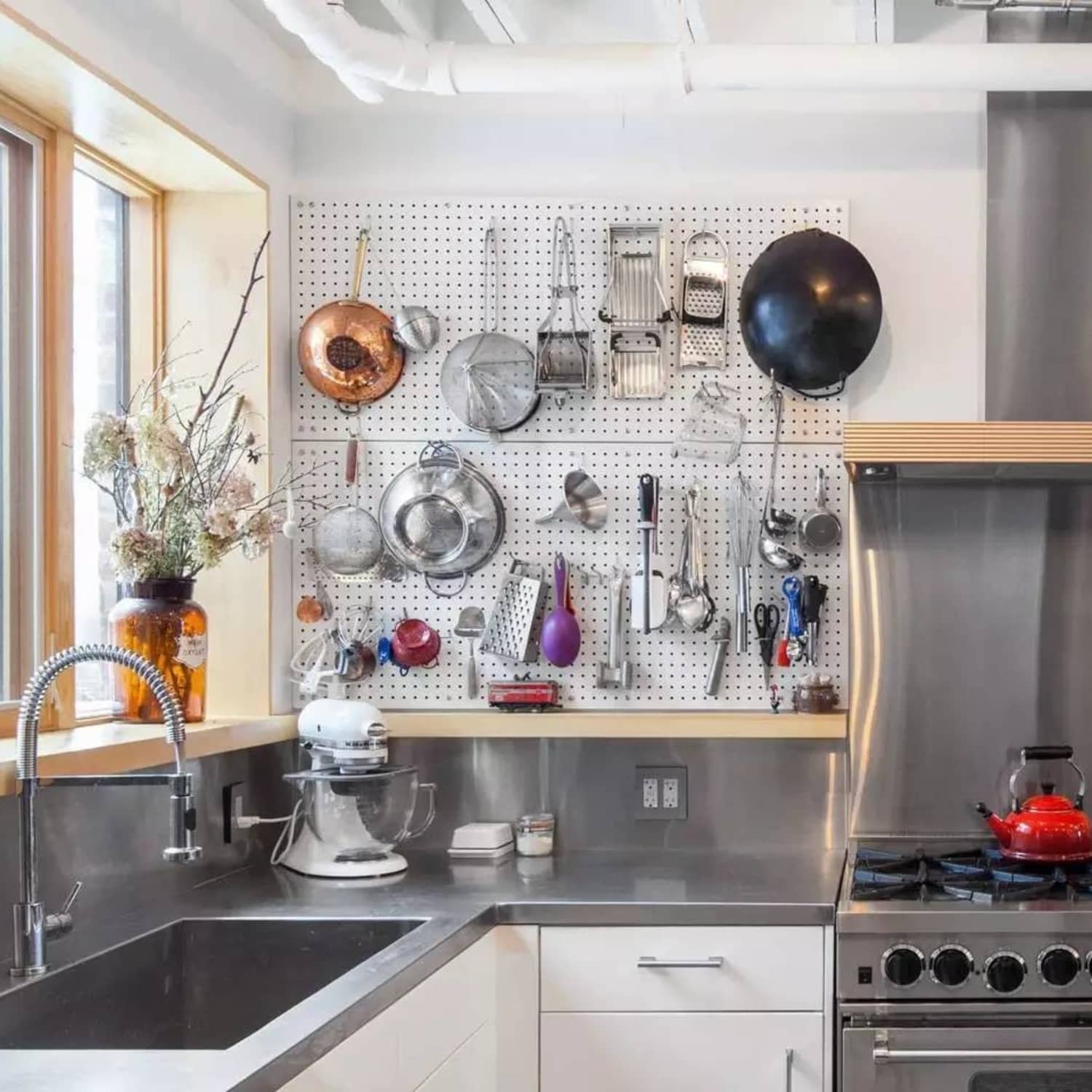 4 Smart Fresh Ways To Use Pegboards In The Kitchen Kitchn
