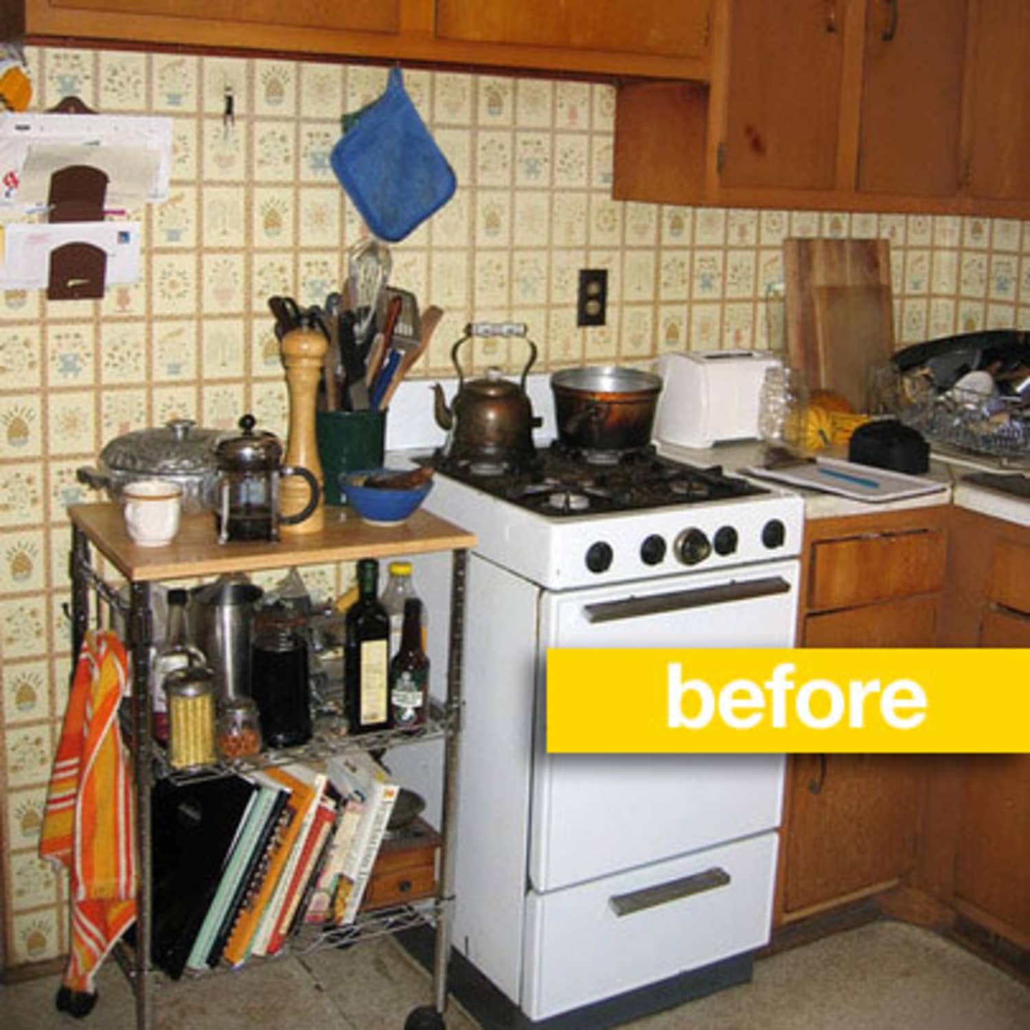 Kitchen Before \u0026 After: A Small Outdated Kitchen Gets a Fantastic Green  Makeover | The Kitchn, image size:1500x1500