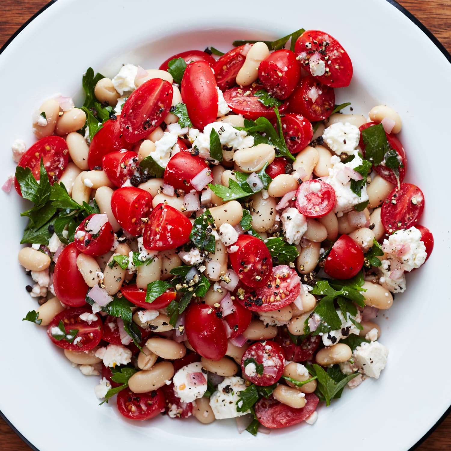 Tomato And Feta White Bean Salad Kitchn