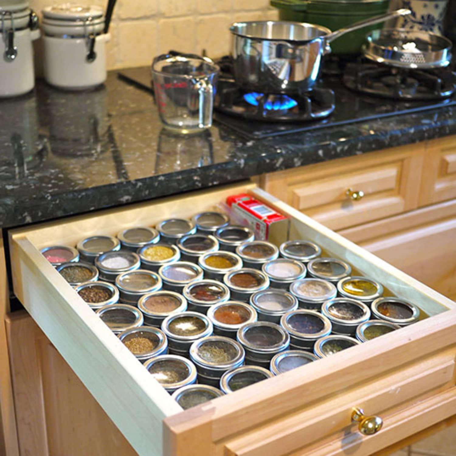 Organized Spice Drawer