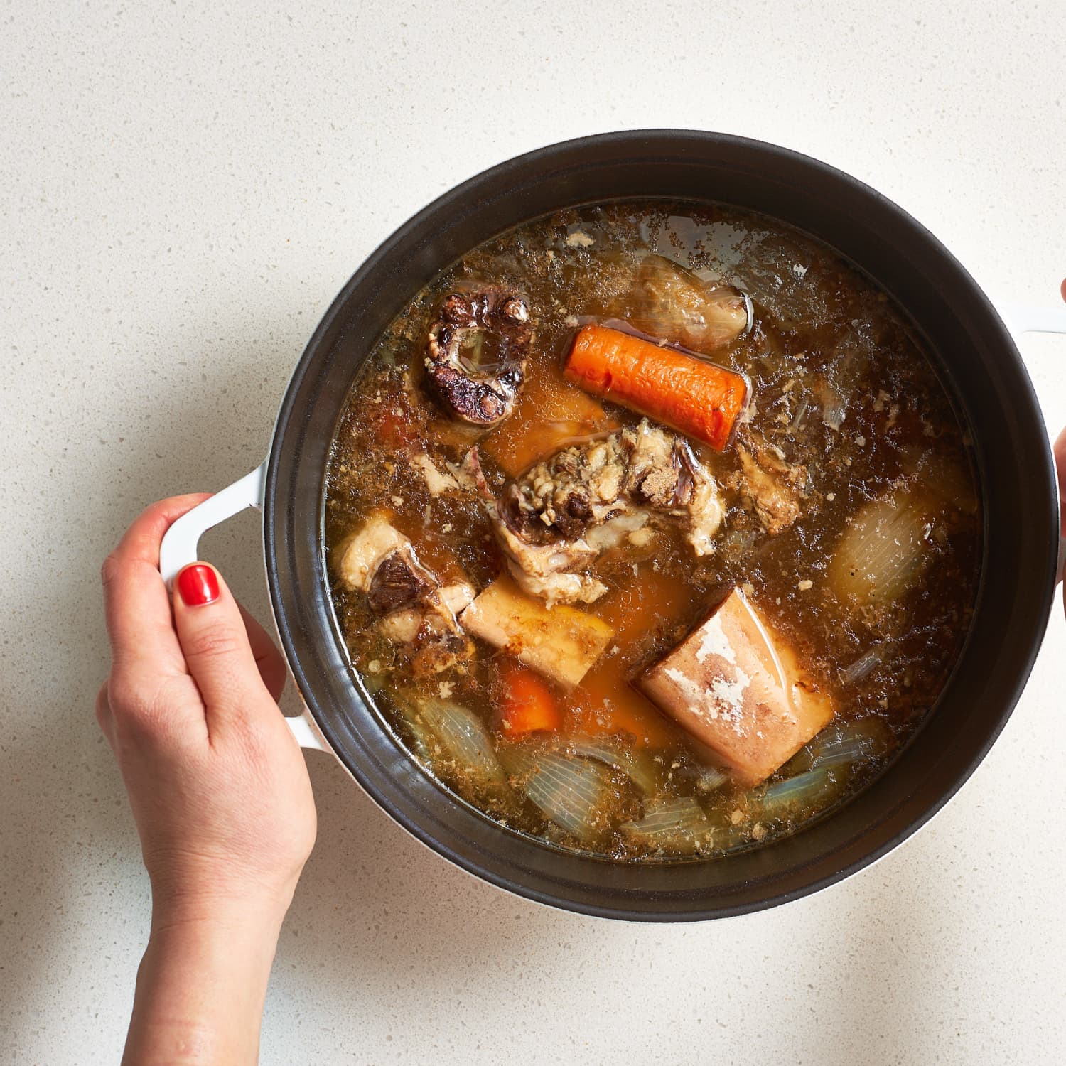 Bone Broth Recipe (On a Stovetop or In a Slow Cooker) | The Kitchn