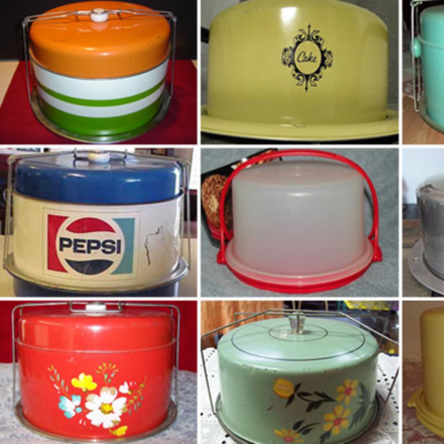Vintage Rubbermaid Servin Saver Food Storage Cake Keeper Carrier Plastic 