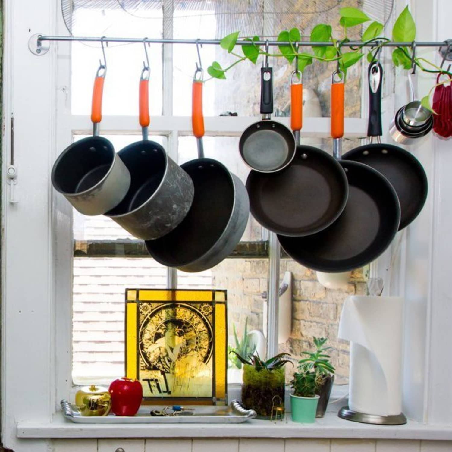 Making It Work: Hanging Pots and Pans in Front of a Window ...