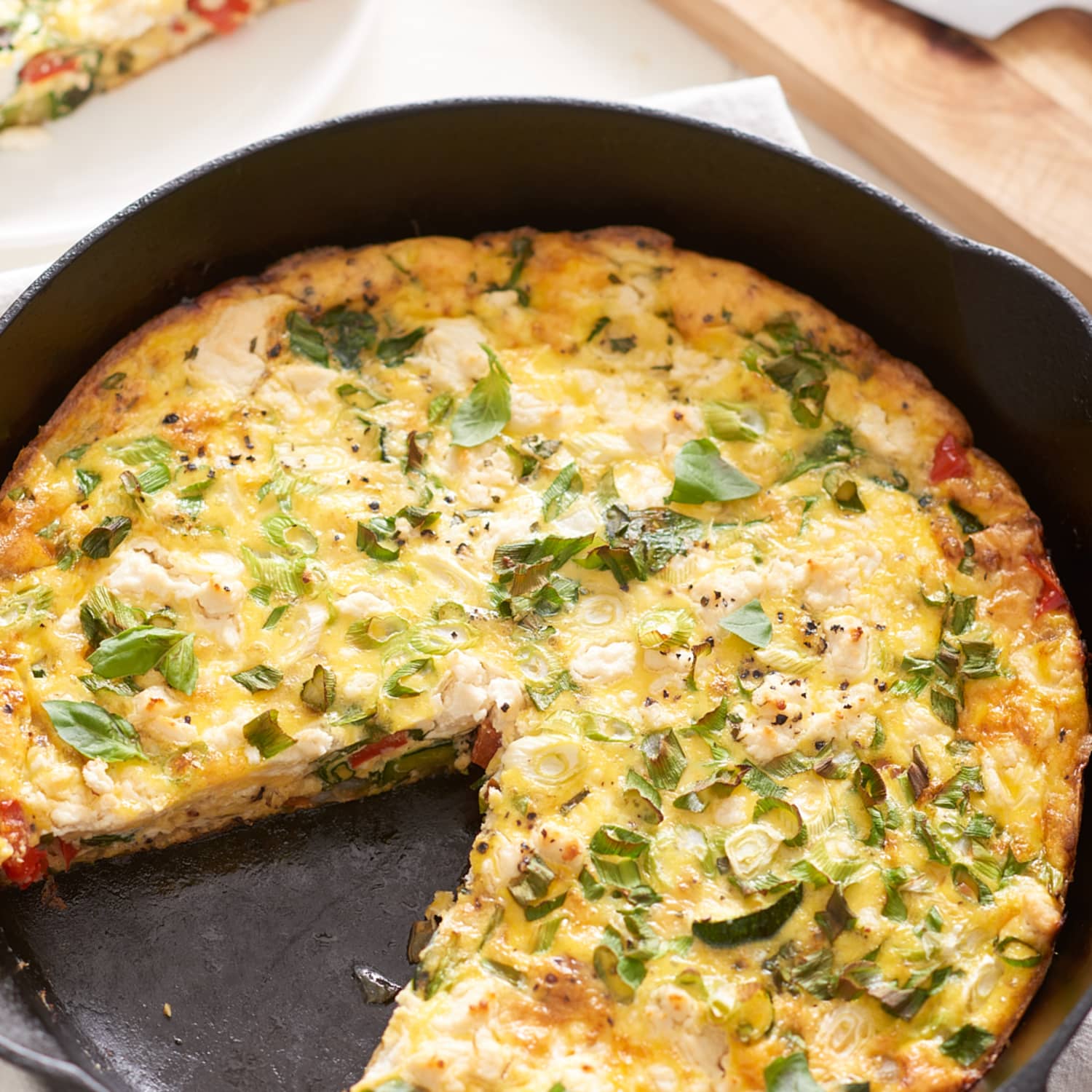 Recipe The Easiest Cheese And Vegetable Frittata Kitchn