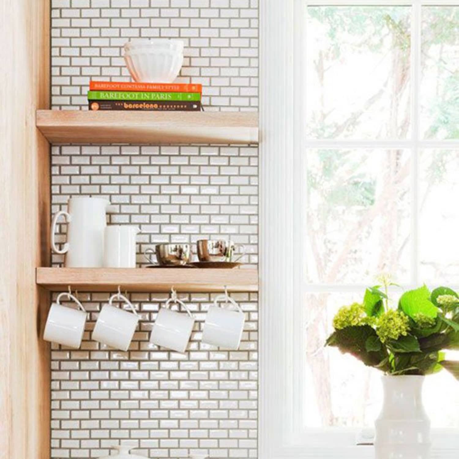 10 Places To Put A Floating Shelf In The Kitchen Kitchn These shelves pictured above are also suspended, which is what we're looking at next. floating shelf in the kitchen