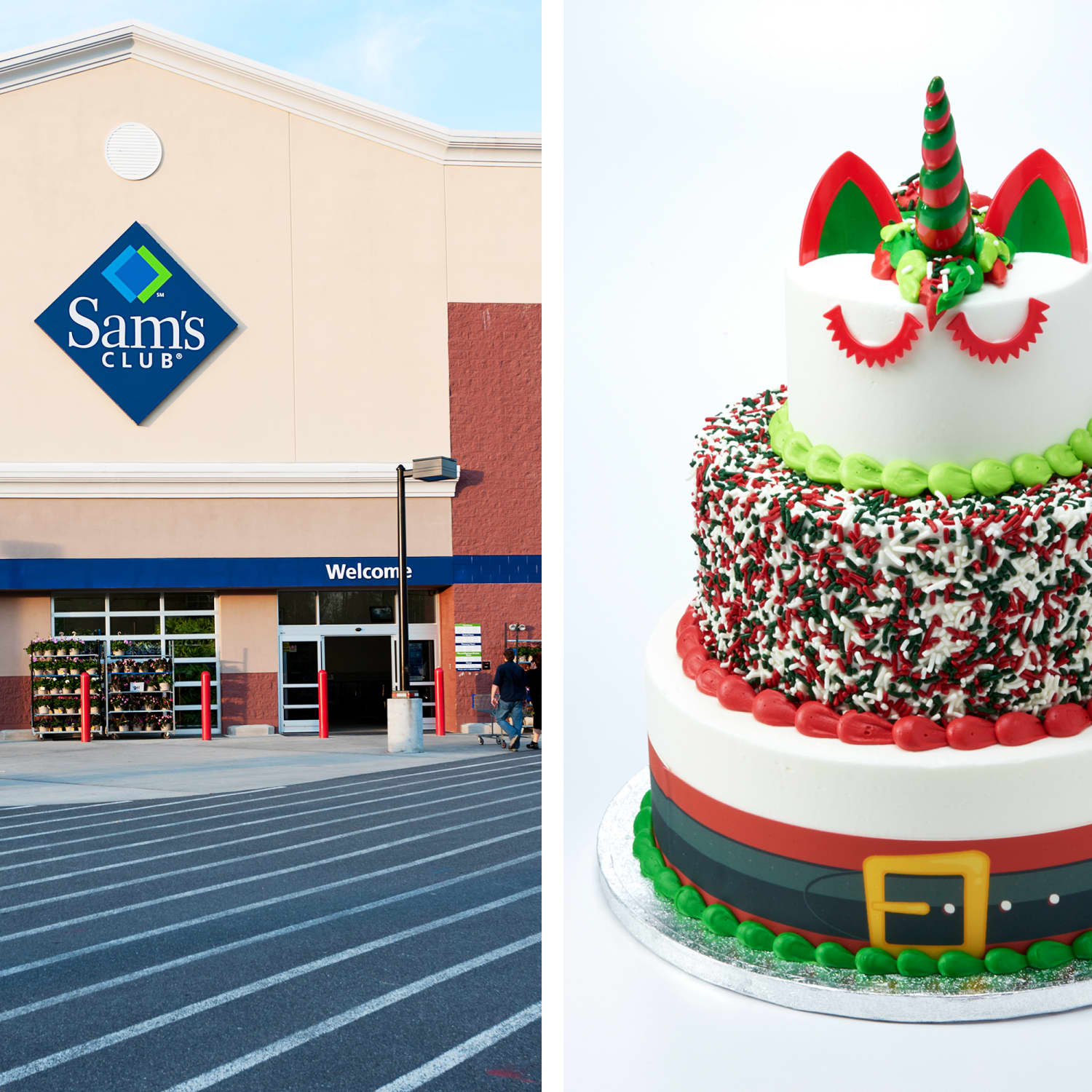 Of Course Sam S Club Has A Santa Unicorn Cake For Sale Kitchn