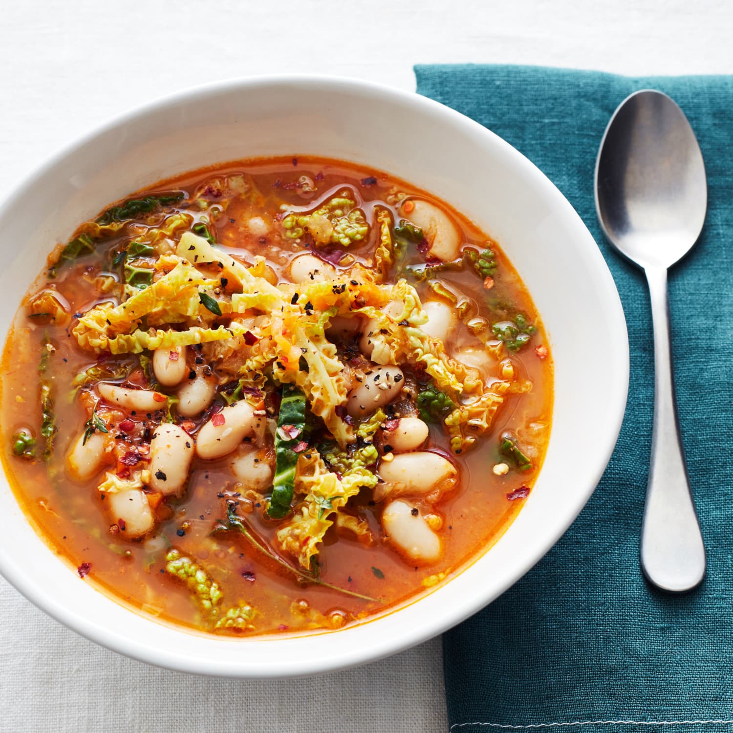 Easy Cabbage White Bean Soup Kitchn