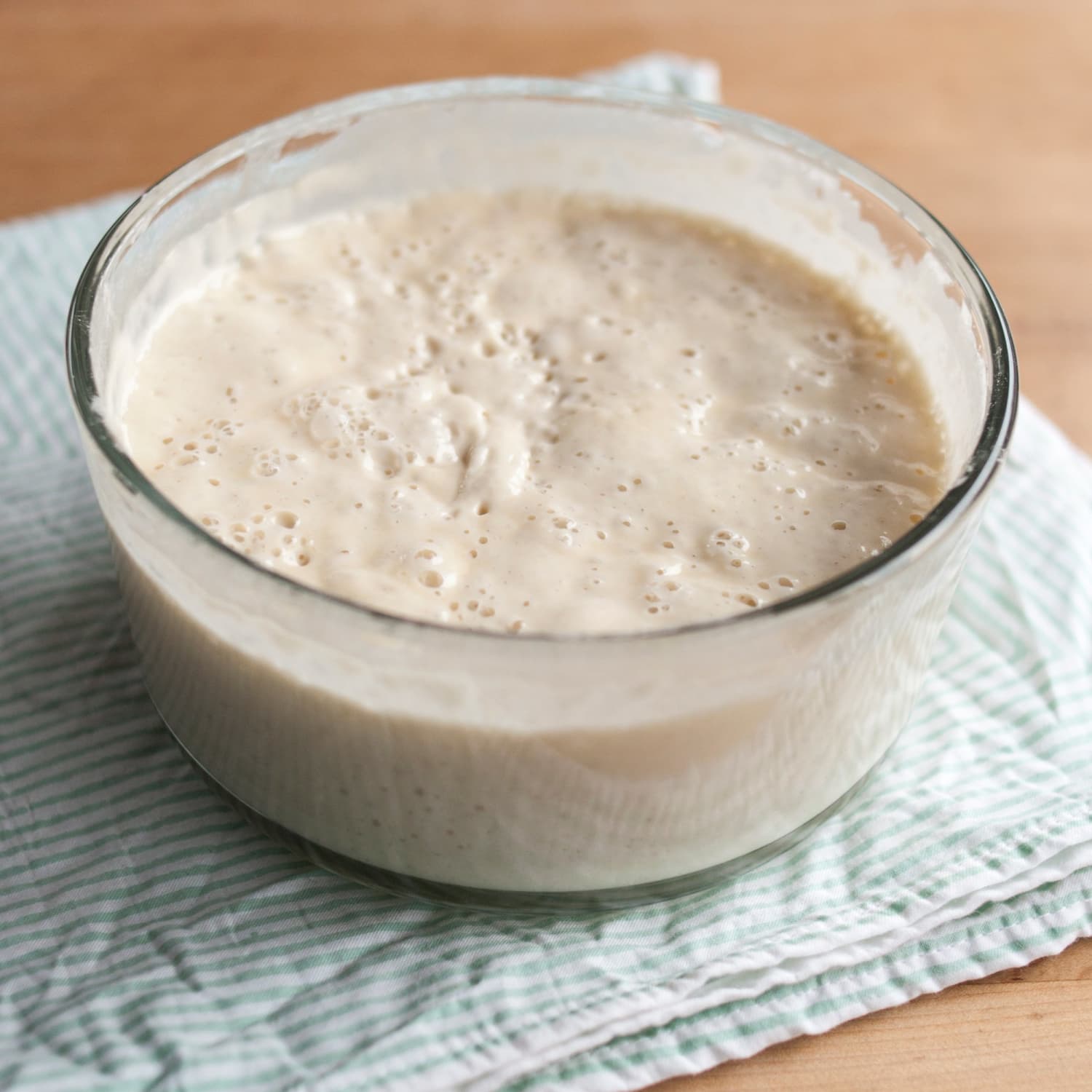 Poolish in a bowl