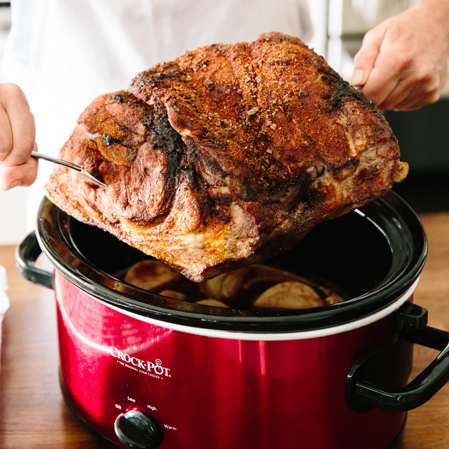 How To Make The Best Pulled Pork In The Slow Cooker Kitchn A brilliant pork shoulder roast recipe from jamie oliver. how to make pulled pork in the slow cooker