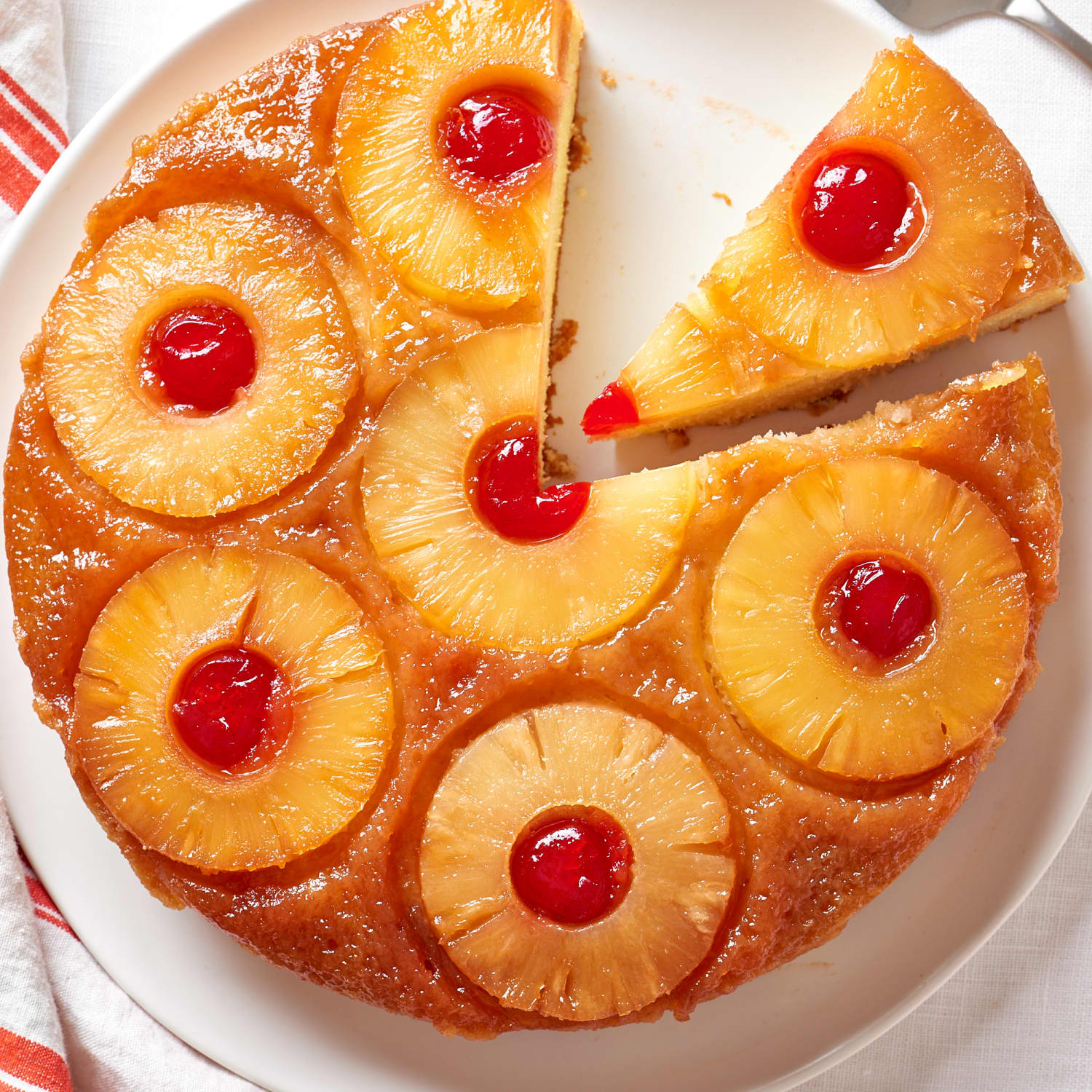 Pineapple Upside Down Cake Recipe - Saving Room for Dessert