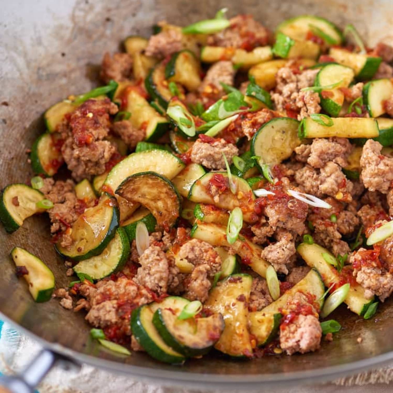 Spicy Ground Pork Zucchini Stir Fry Kitchn