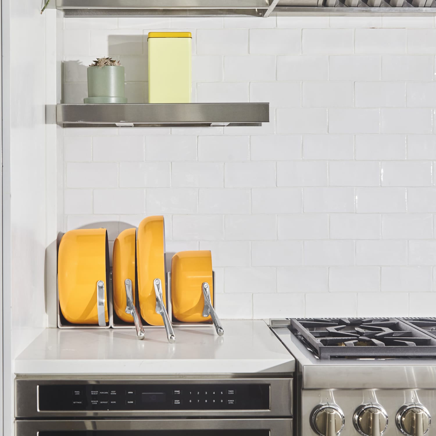 Caraway's Smart Solution to Cluttered Cabinets Brings New Life to
