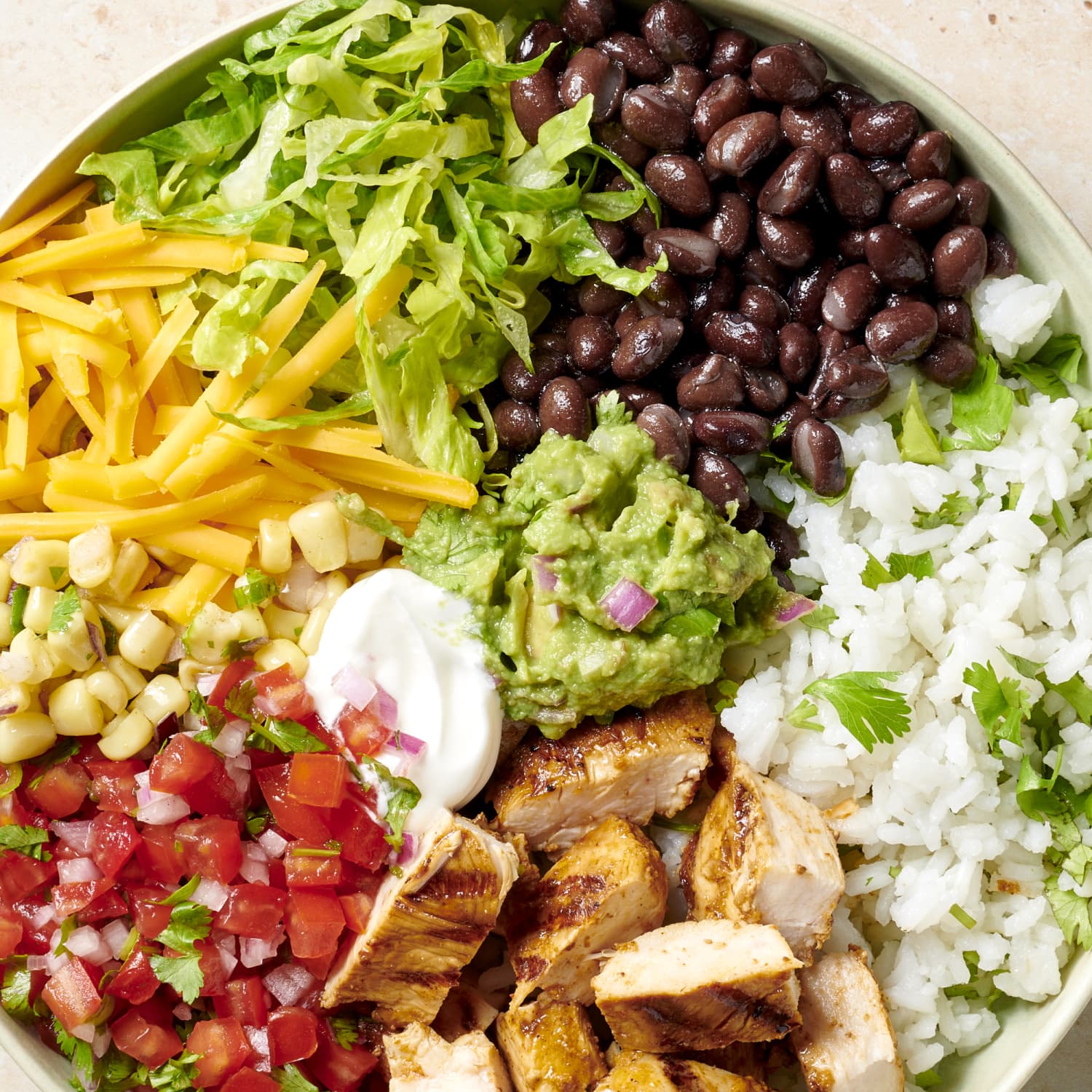 Chipotle chicken 2025 bowl