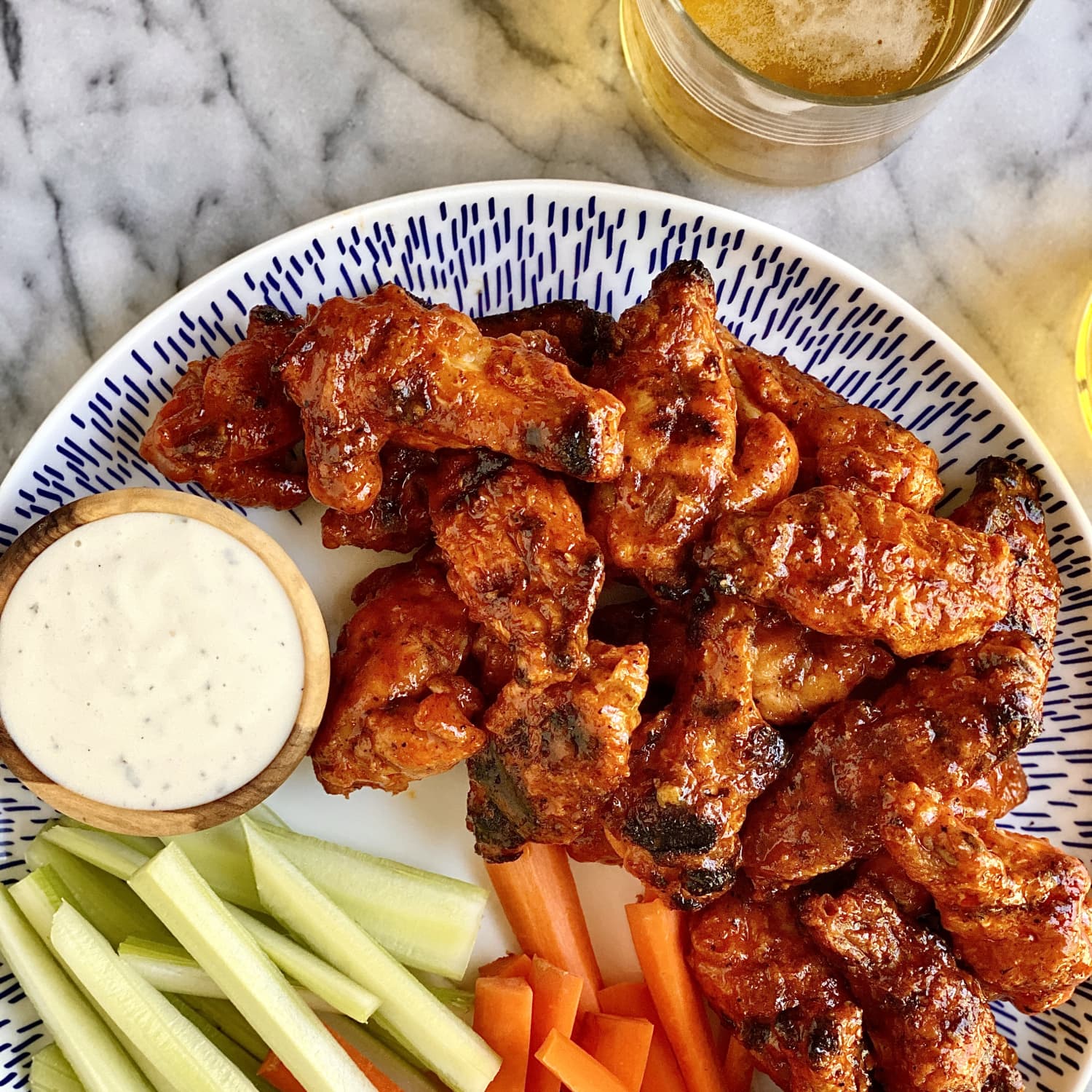 Grilling chicken wings clearance