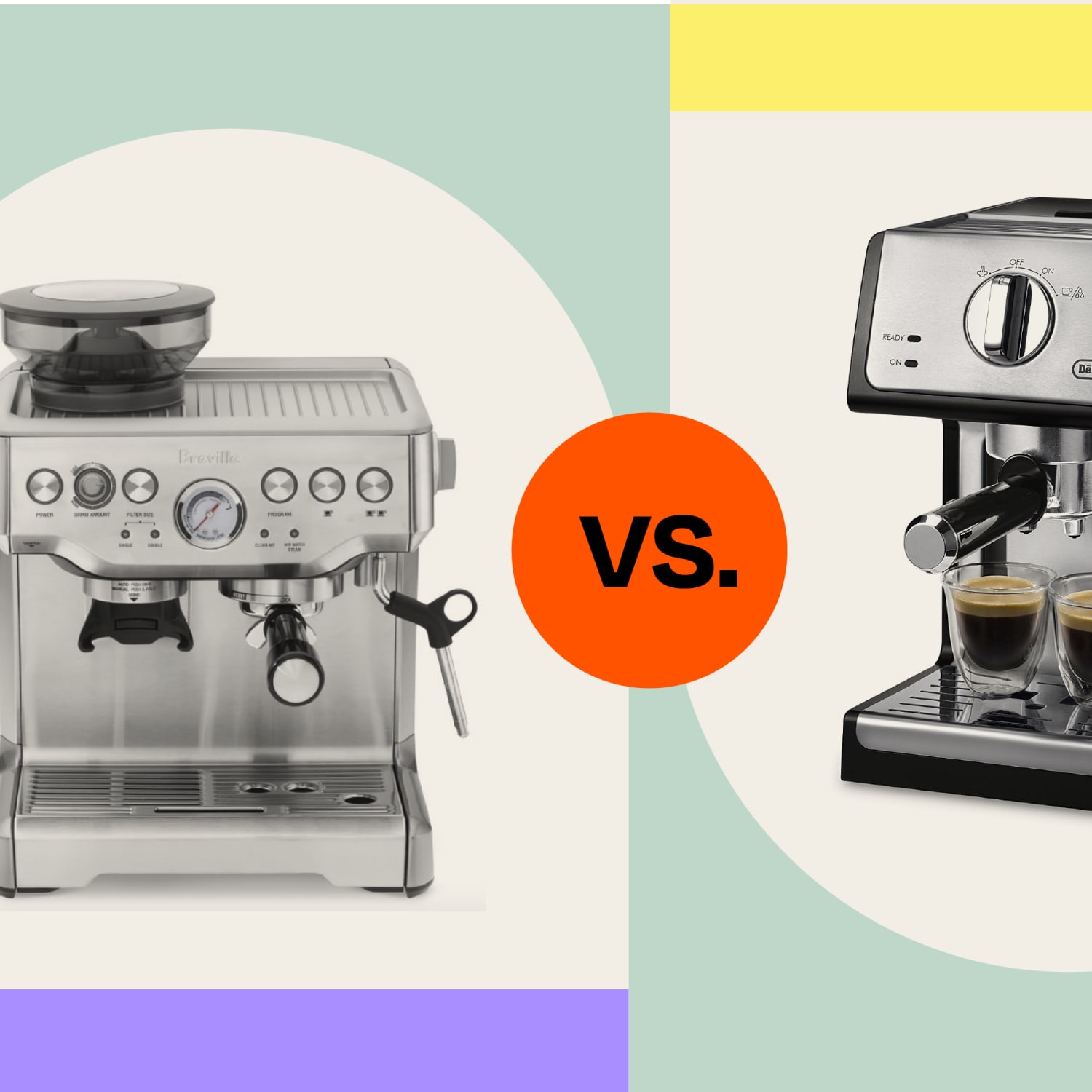 Breville vs. DeLonghi Espresso Machine Which One Should You Buy The Kitchn