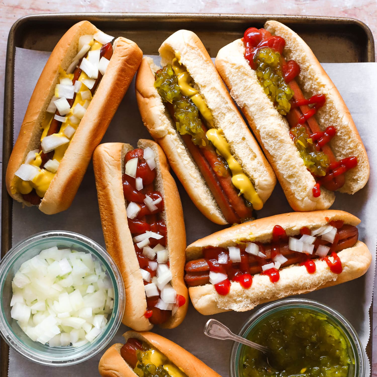 Oven grilled 2025 hot dogs