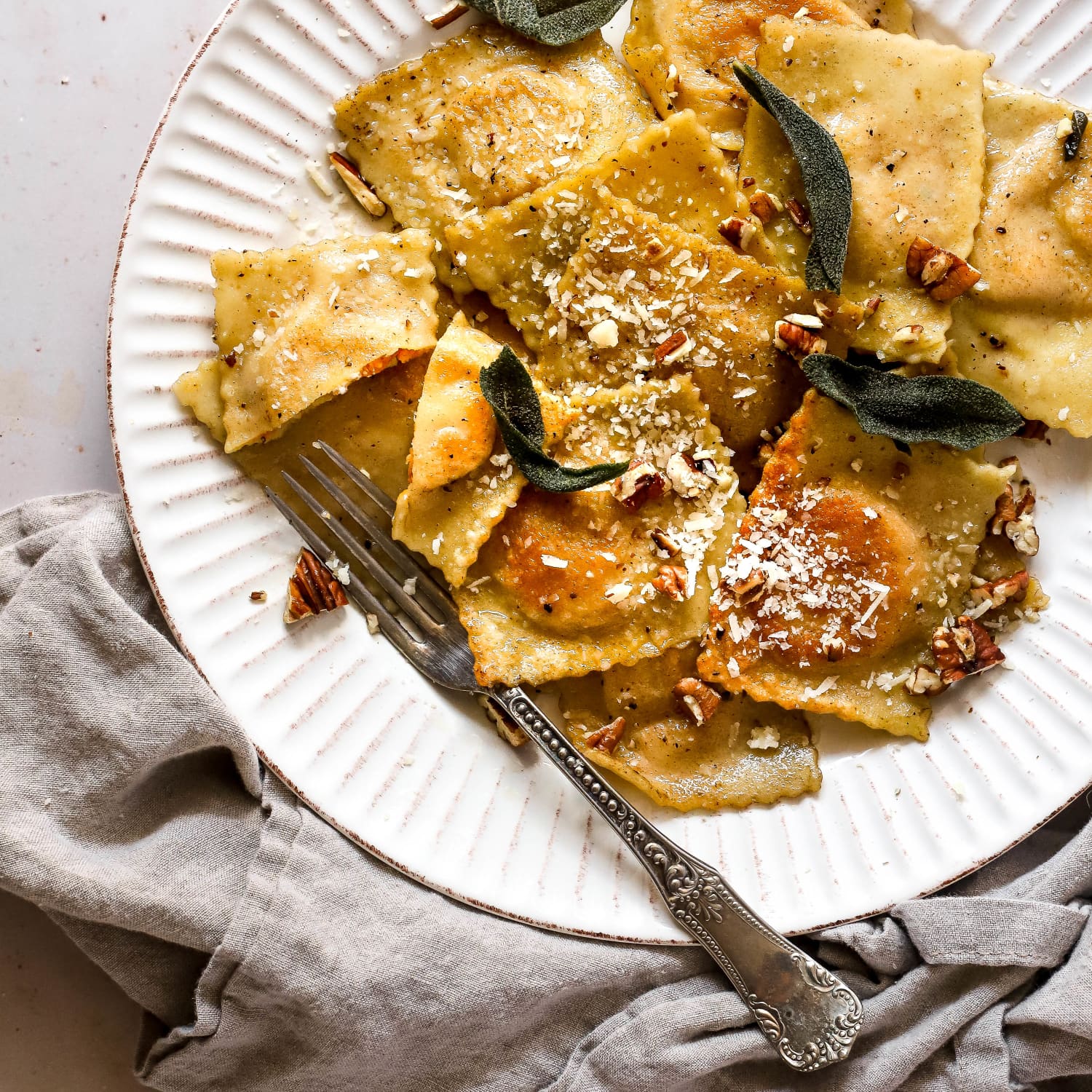 Pumpkin ravioli outlet sauce