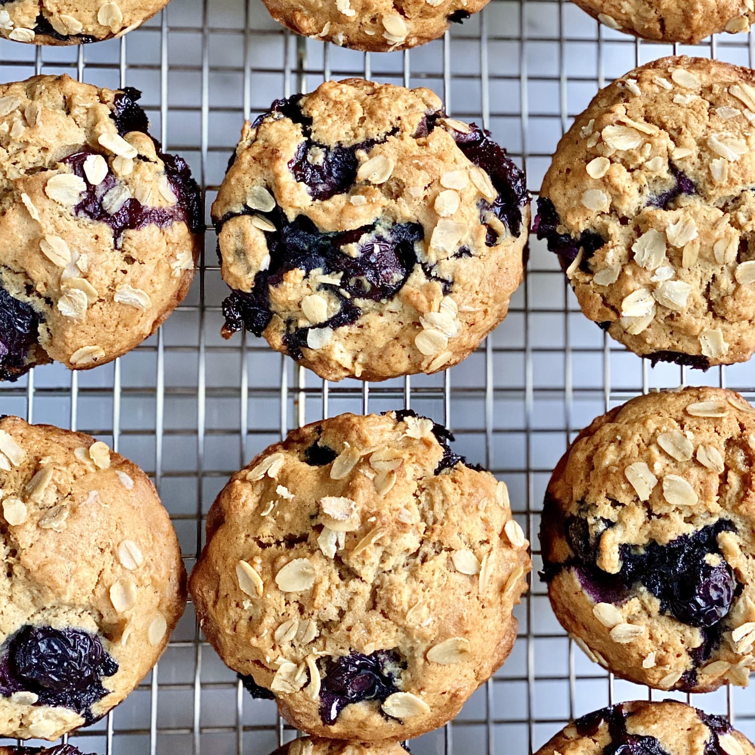 Blueberry Muffin Oatmeal Oats Blueberry Oatmeal Muffins