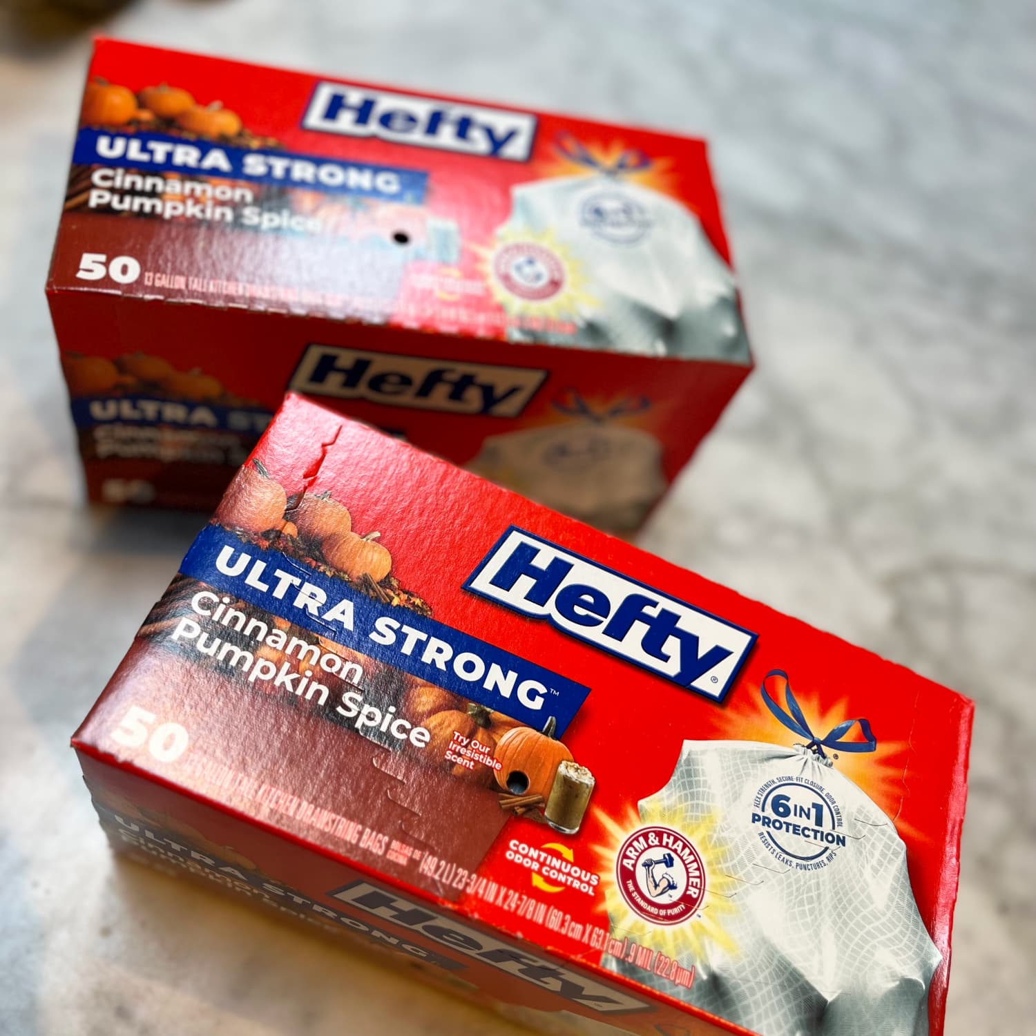 Hefty Cinnamon Pumpkin Spice Trash Bag Review 2023 | The Kitchn