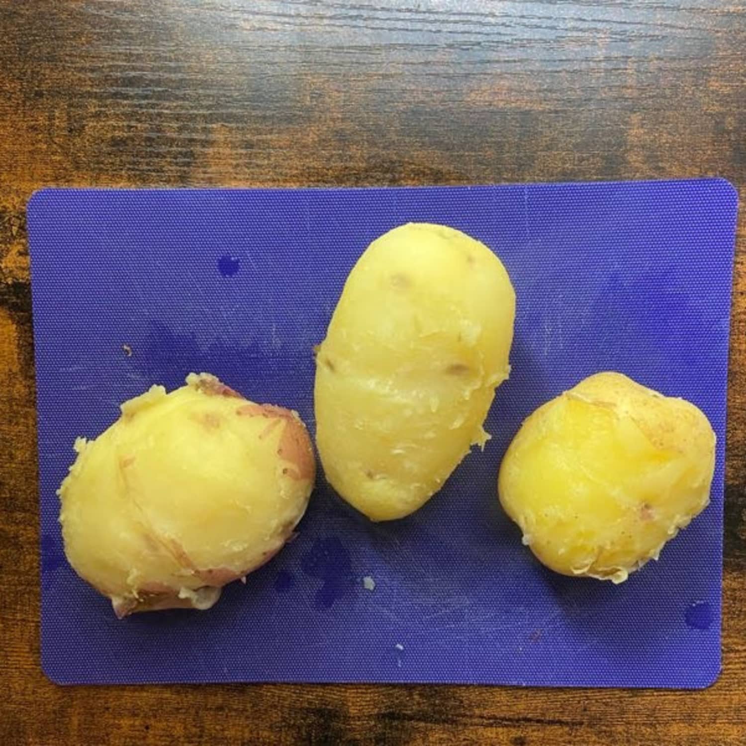Easy peel outlet potatoes